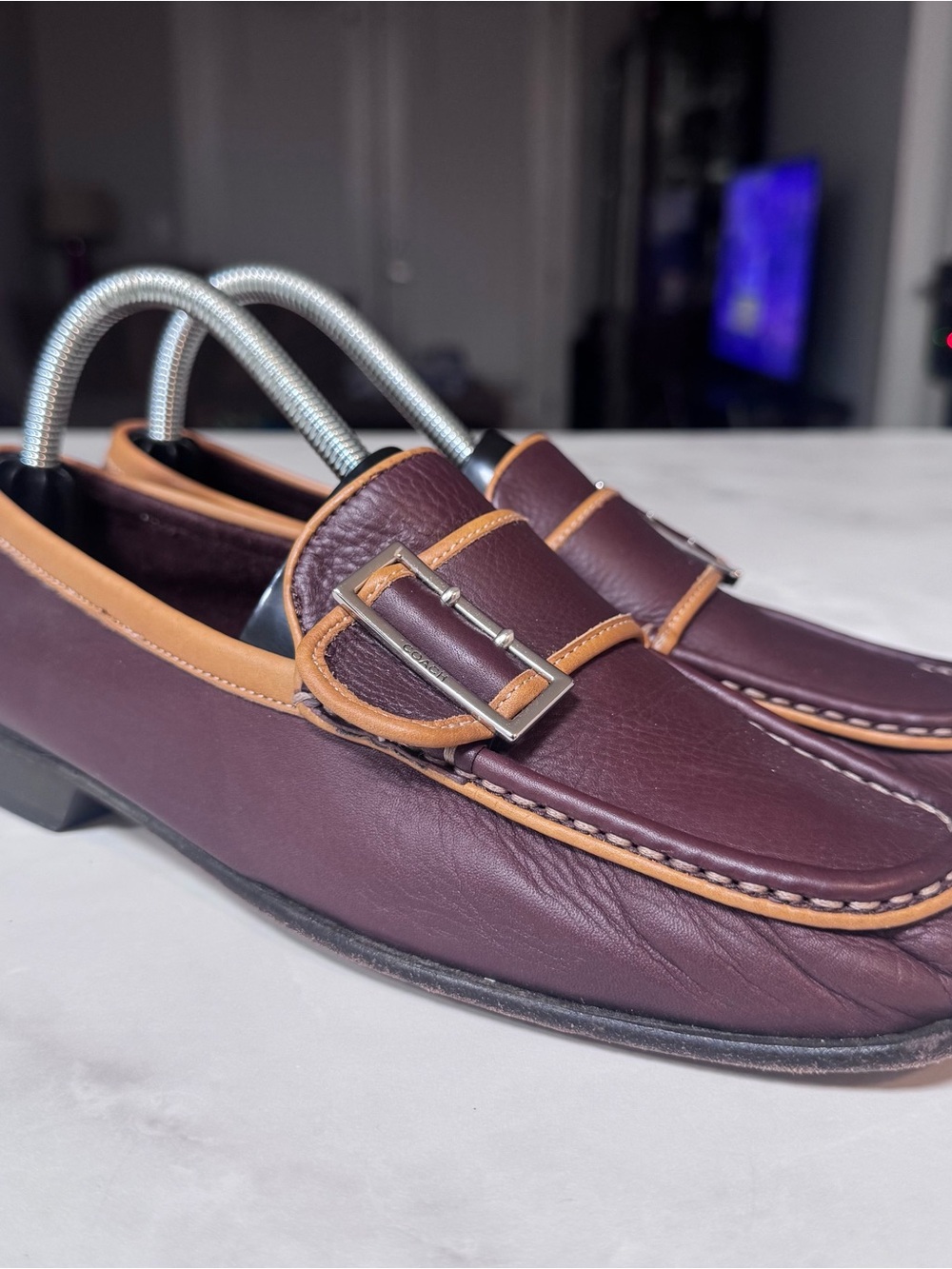 Vintage Coach Helene Brown Soft Leather Loafers Women’s 8.5